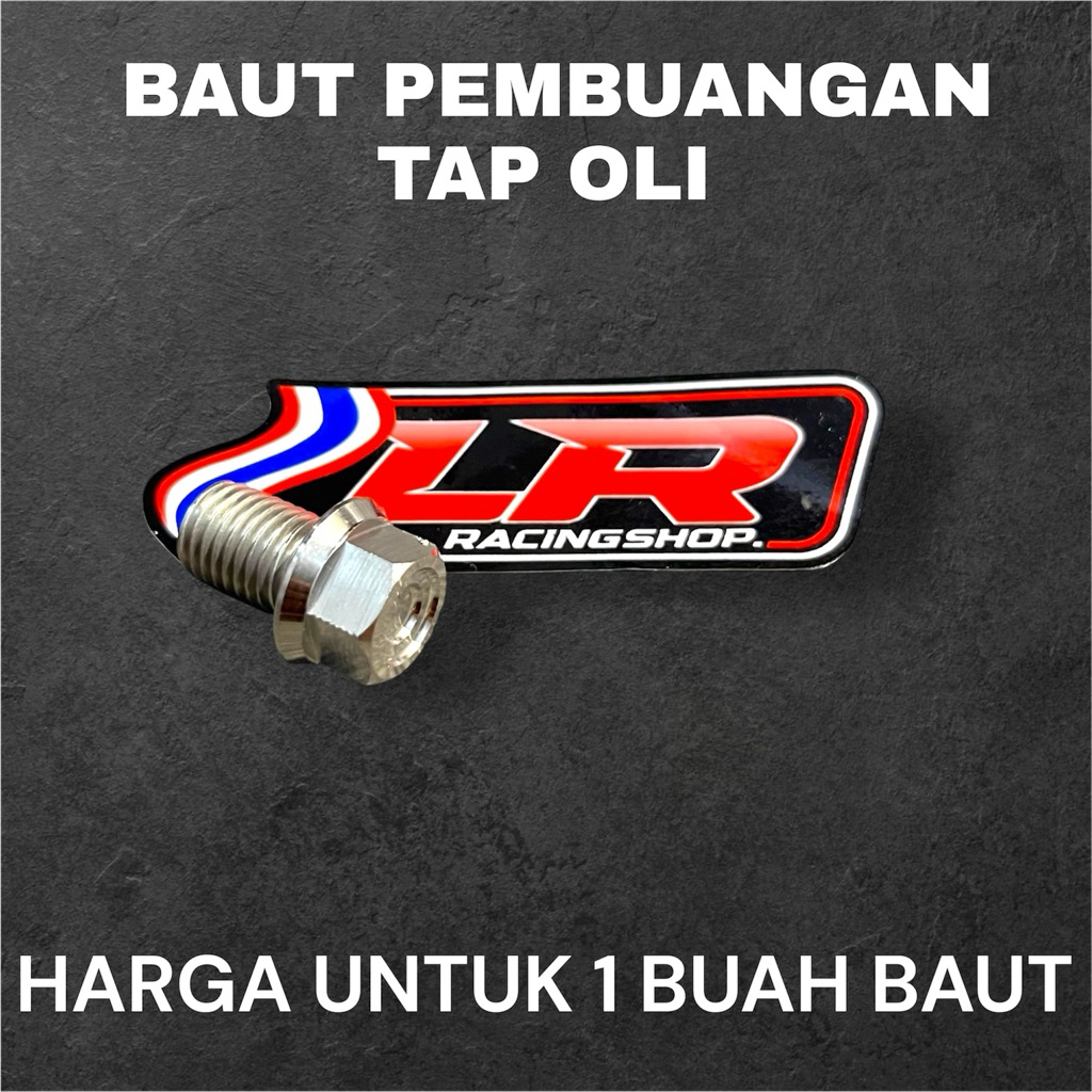 Baut pembuangan tap oli bawah mesin mio nouvo soul beat scopy vario 125/150 ori heng thailand