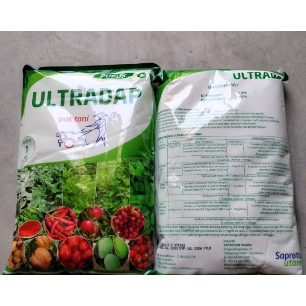 pupuk ultradap 1kg perangsang akar batang daun dan bunga
