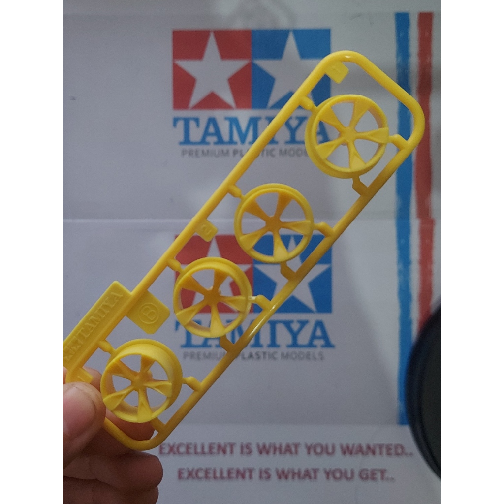 Tamiya Velg Medium 5 Spoke yellow kuning
