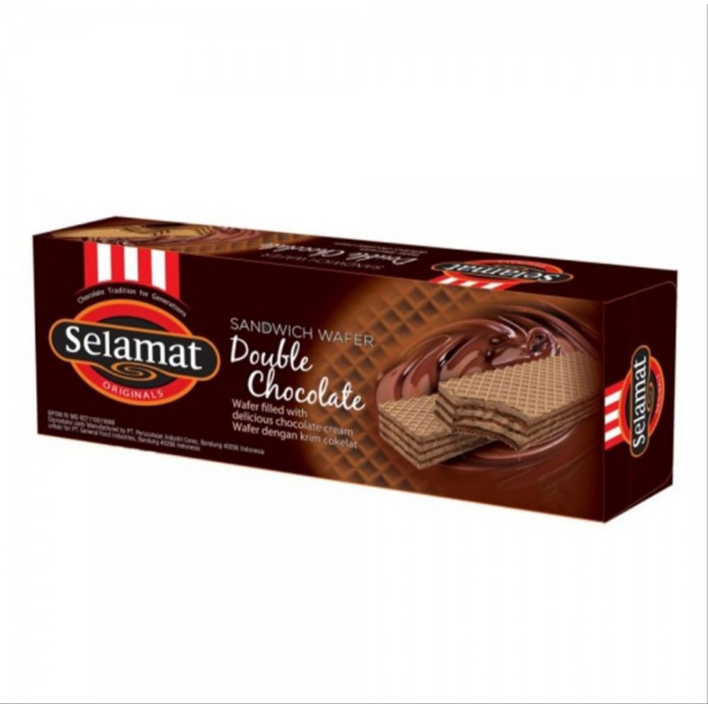 

Selamat Wafer Sandwich Cokelat Double 145 g