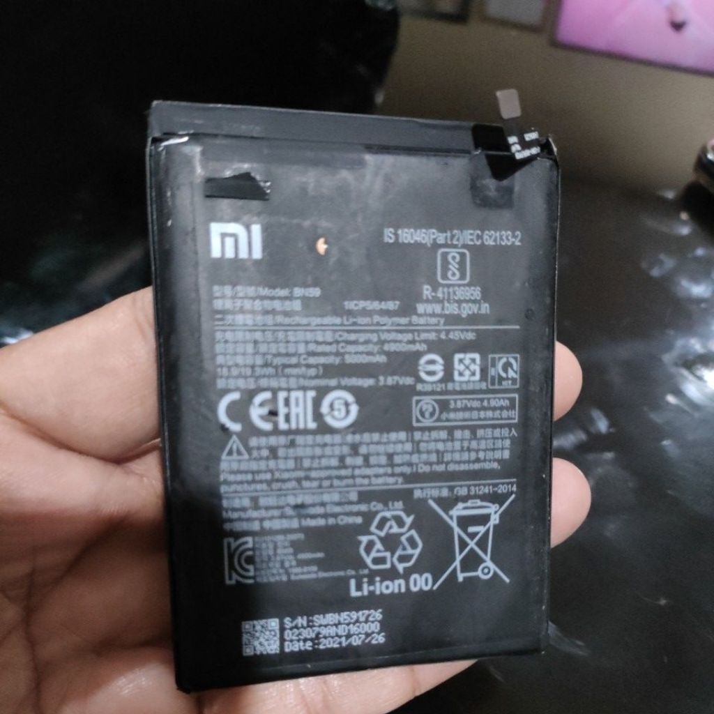 Baterai copotan redmi note 10s/note 10 4G