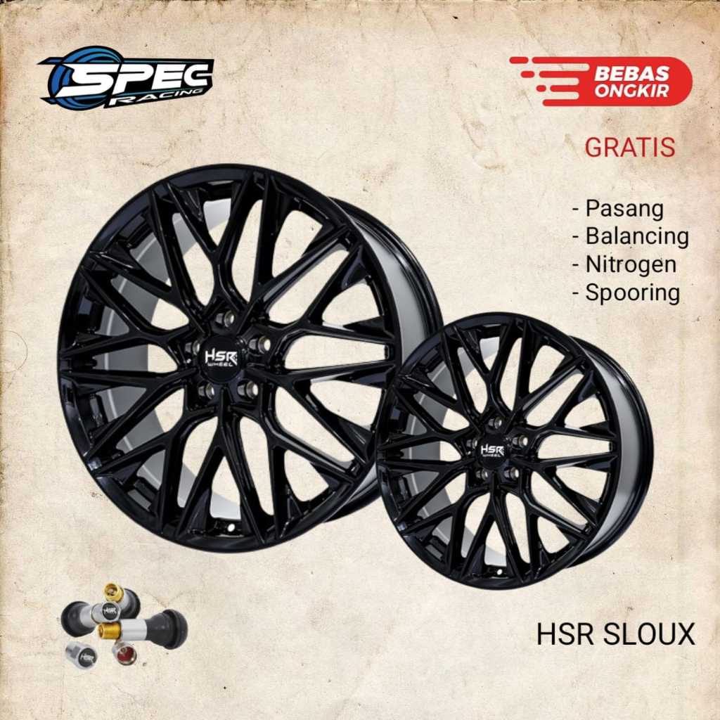 Velg Mobil Racing Hsr Sloux Ring 20 Untuk Alphard Lexus Innova Terios Dll