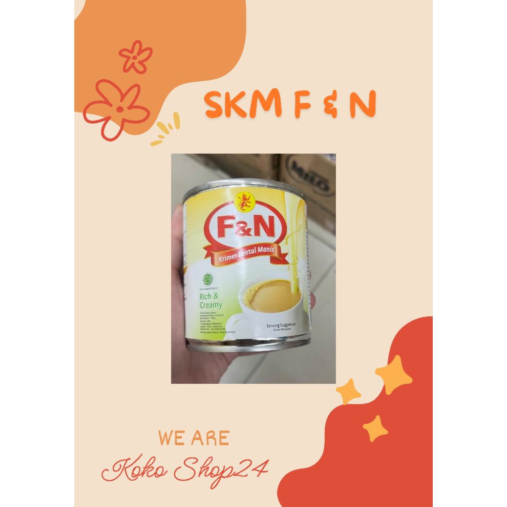 

F & N Kental Manis 390gr Kaleng - SKM Putih untuk Baking, Kue, Kopi, Minuman lainnya - Susu Kental Manis Kaleng Murah