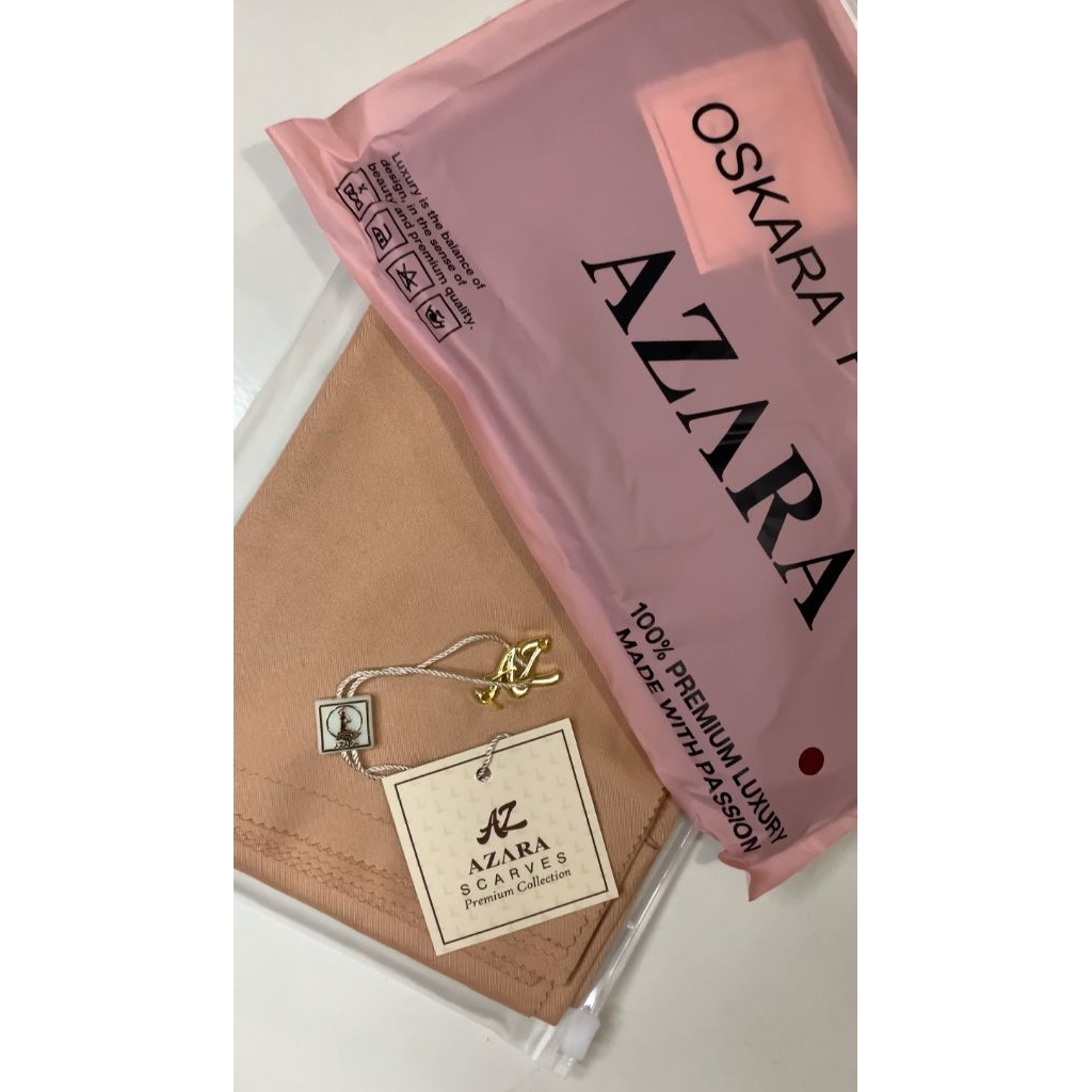 Kerudung segiempat azara polos / hijab azara free pouch / Hijab terbaru azara / kerudung muslim azar