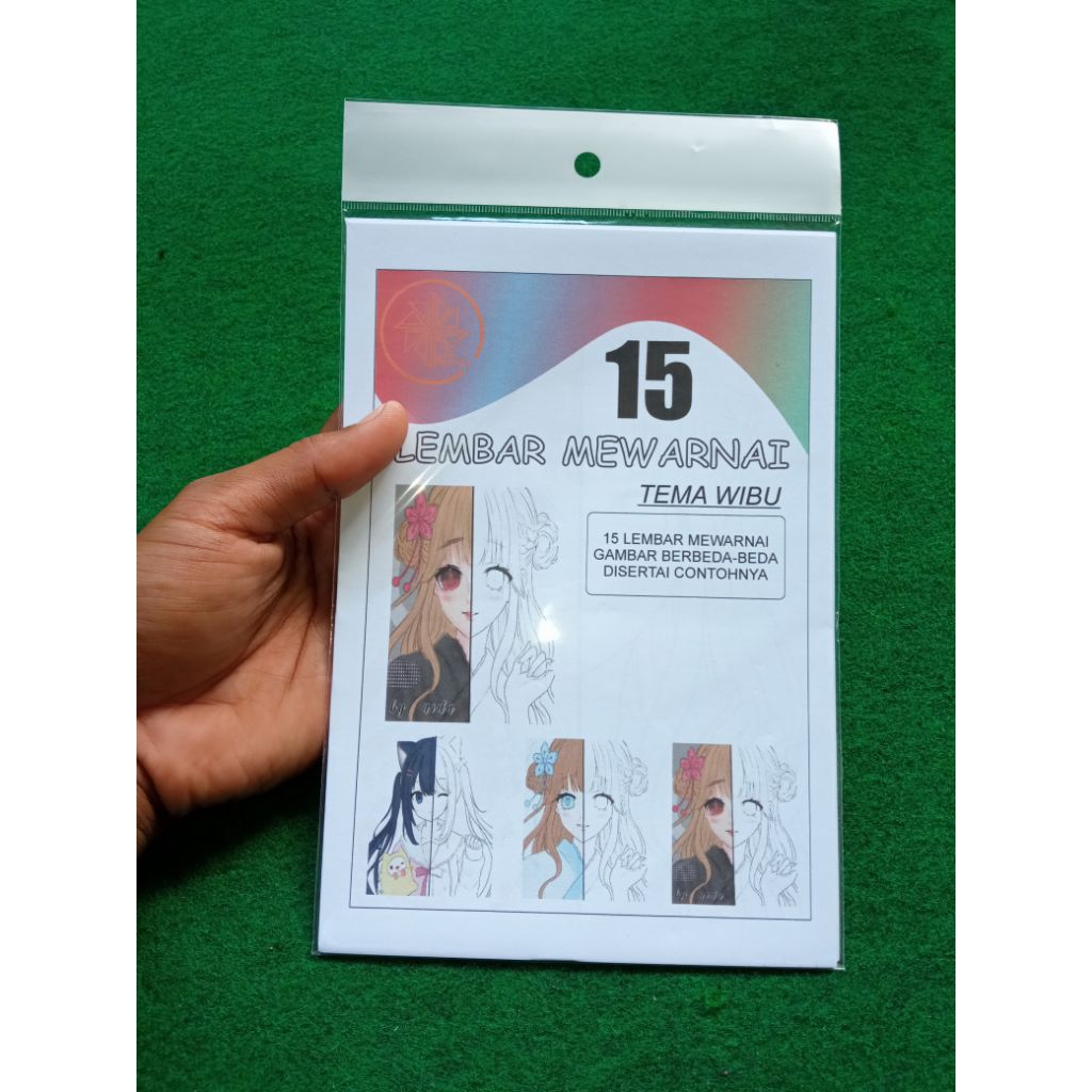 

wibu lembar mewarnai 15 lembar hvs A5