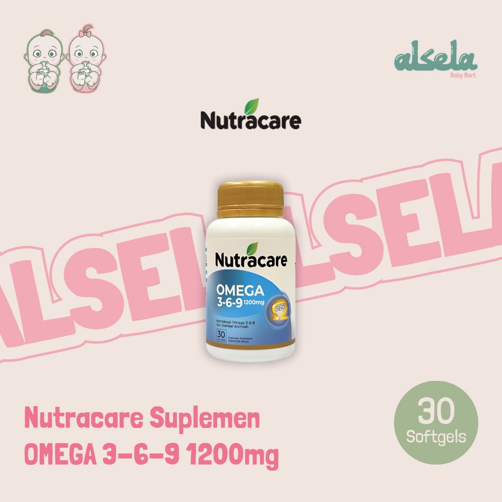 Nutracare Omega 3-6-9 Suplemen Omega 3, 6, 9 untuk Kesehatan Tubuh Minyak Ikan Flax Seed Oil Organik