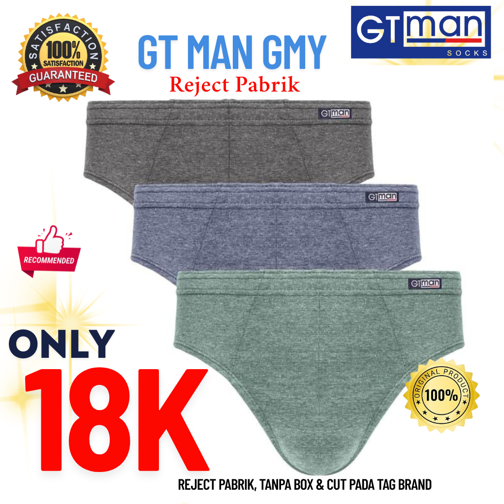[Reject Pabrik] Celana Dalam Pria GT Man GMY Original 100% Reject Tanpa Box Produk Tidak Lulus QC