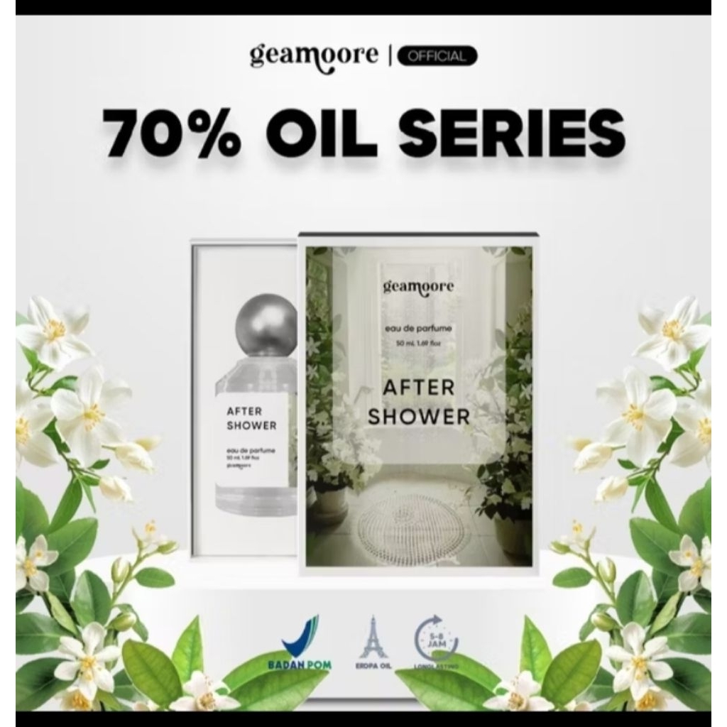 GEAMOORE EAU DE PARFUM 70% OIL LONGLASTING SERIES