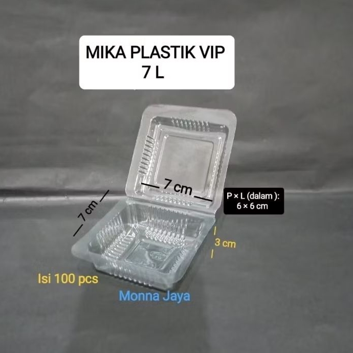 Mika Kue Kecil/Mika jajanan Pasar Snack  Ukuran /Mika  7L / Tebal isi 100 pcs