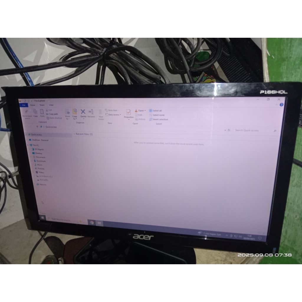 (baca deskripsi) Preloved Monitor Acer LCD 15 inch P166HQL Second Seken Bekas Komputer Acer 2013