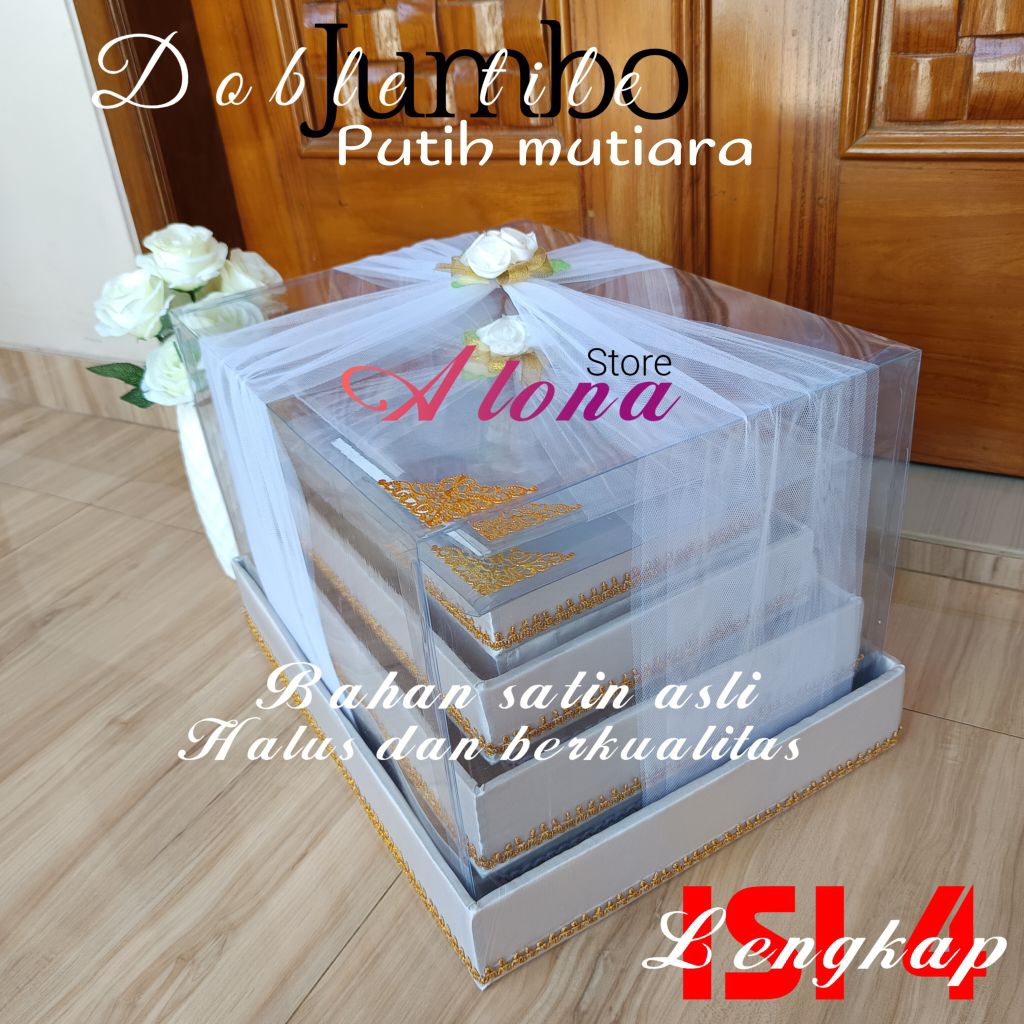 

BOX KOTAK SESERAHAN HANTARAN PERNIKAHAN MIKA TILE 1 SET ISI 4 PCS