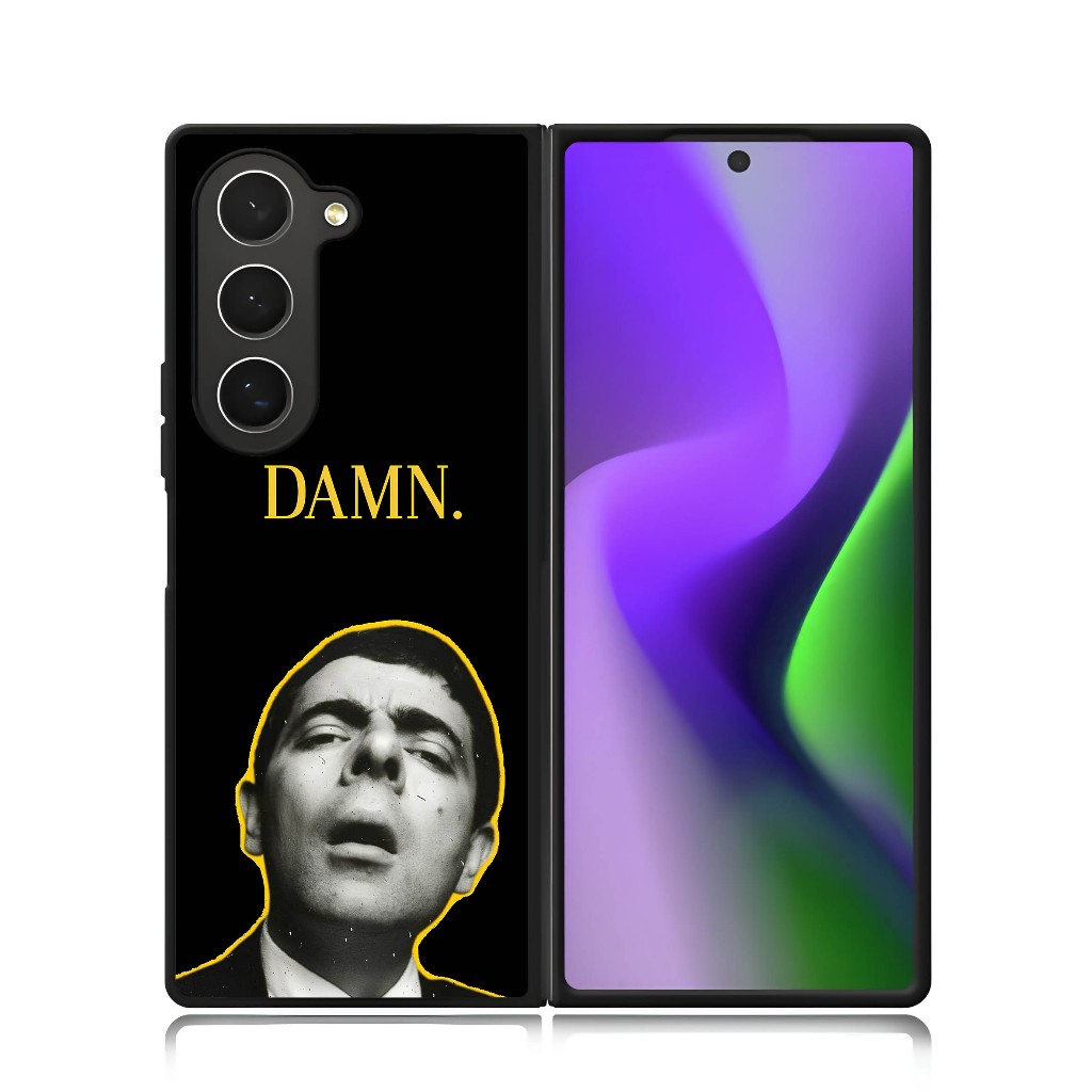 Phone Case Samsung Z Flip Fold 7 6 5 4 3 Phone Custom Mr Bean DAMN