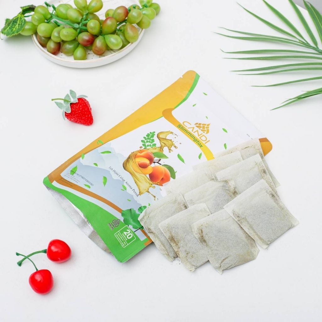 

teh candi rasa buah persik isi 20 kantong teh