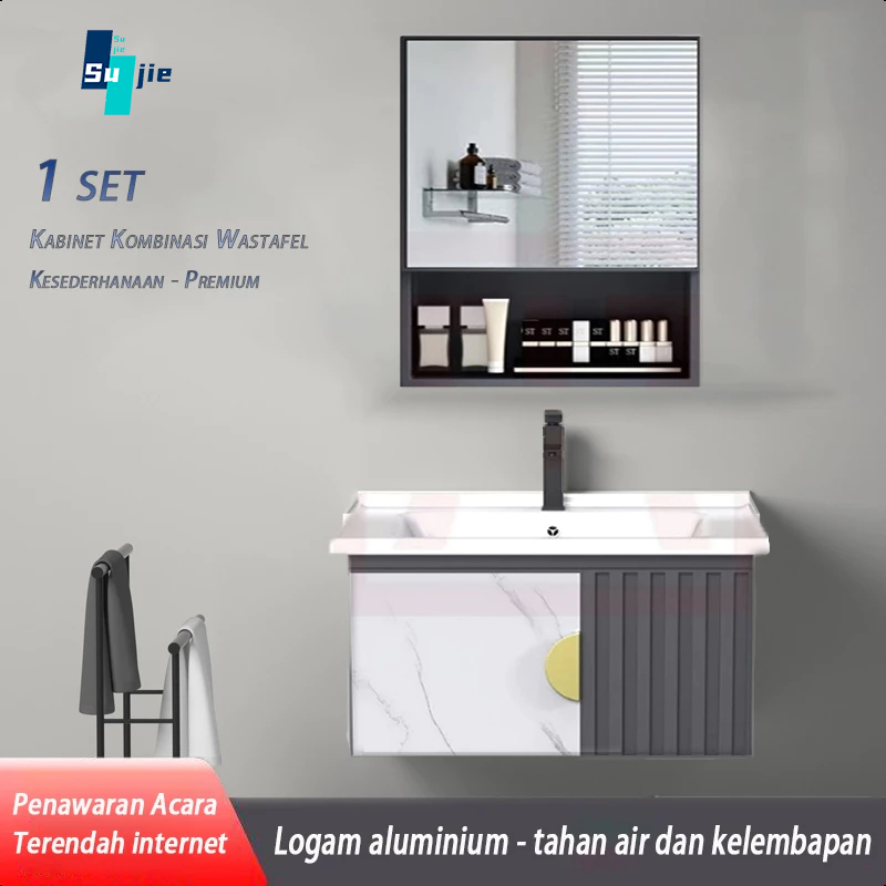 kabinet kamar mandi (50CM)- Aluminium (Bathroom Cabinet)wastafel cabinet Kabinet Wastafel Kamar Mand