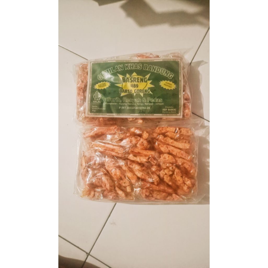 

Kerupuk Basreng Pedes Kemasan Kecil 1pak Isi 20pcs