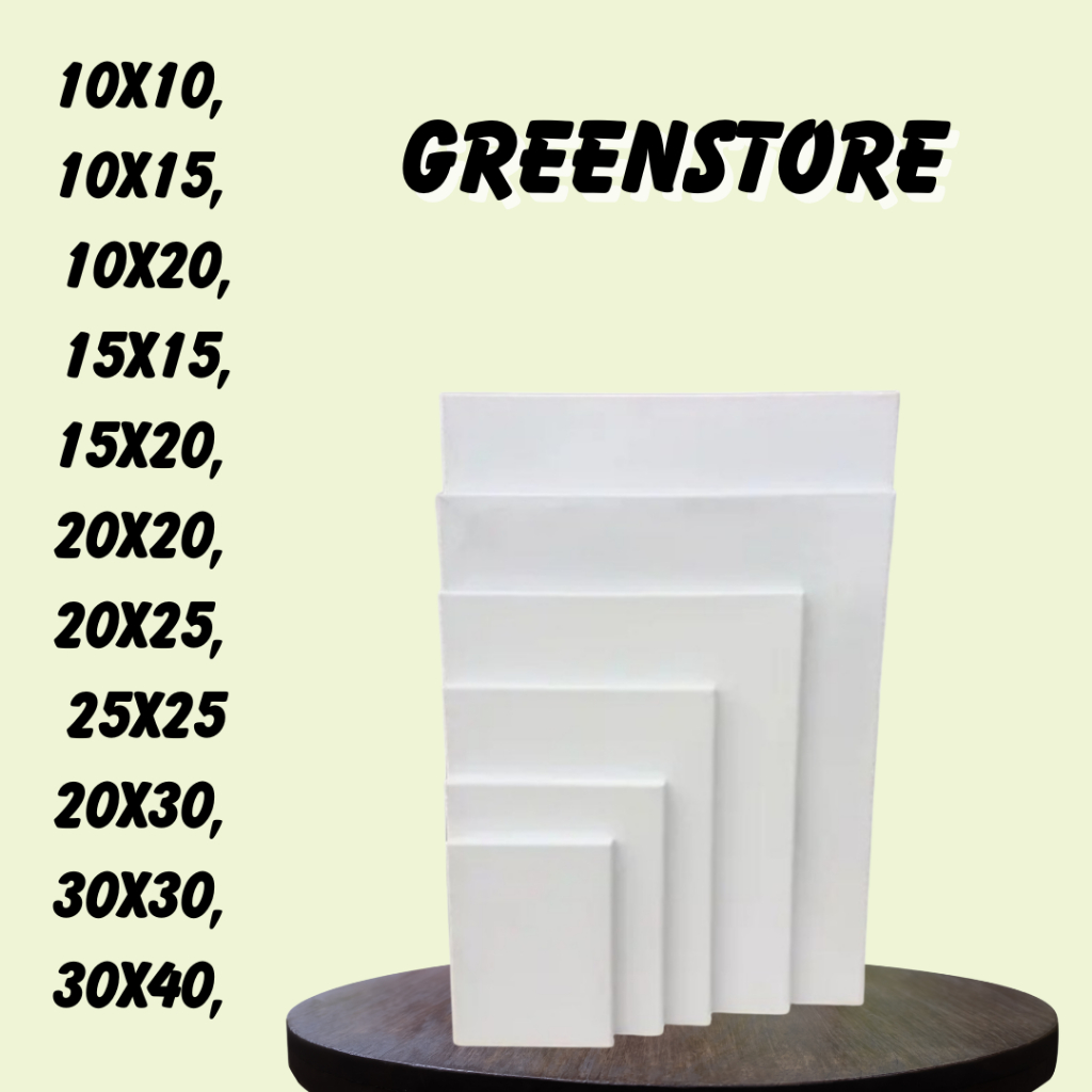 

KANVAS LUKIS POLOS UKURAN 10X10, 10X15, 10X20, 15X15, 15X20, 20X20, 20X25, 25X25, 20X30, 30X30, 30X40 CM