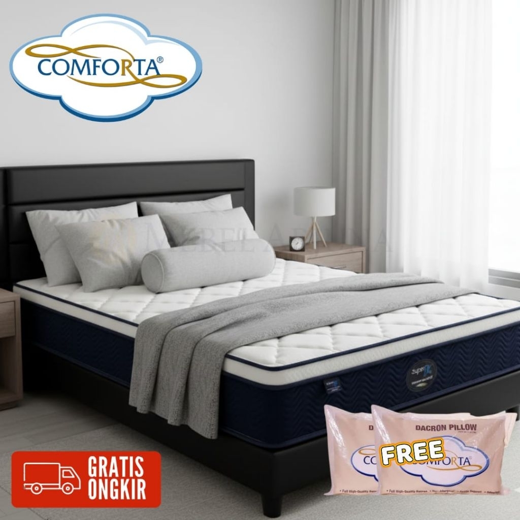 Set Springbed Comforta Superfit Neo Pocket Pro 90 100 120 140 160 180 200 Baru Murah Promo