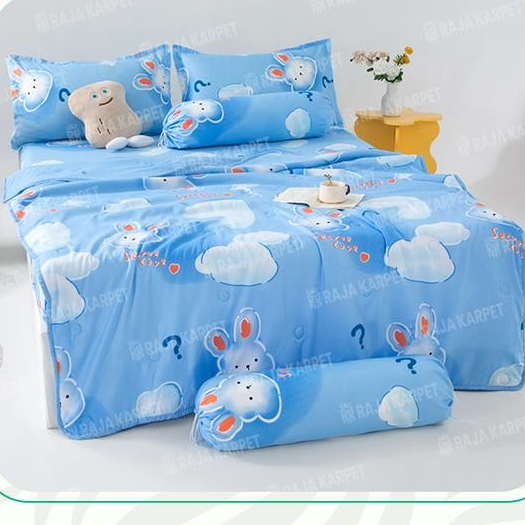 Lady Rose - Set Sprei Sarung Bantal Guling & Selimut / Bedcover Set Seprei Sarguntal Motif Modern