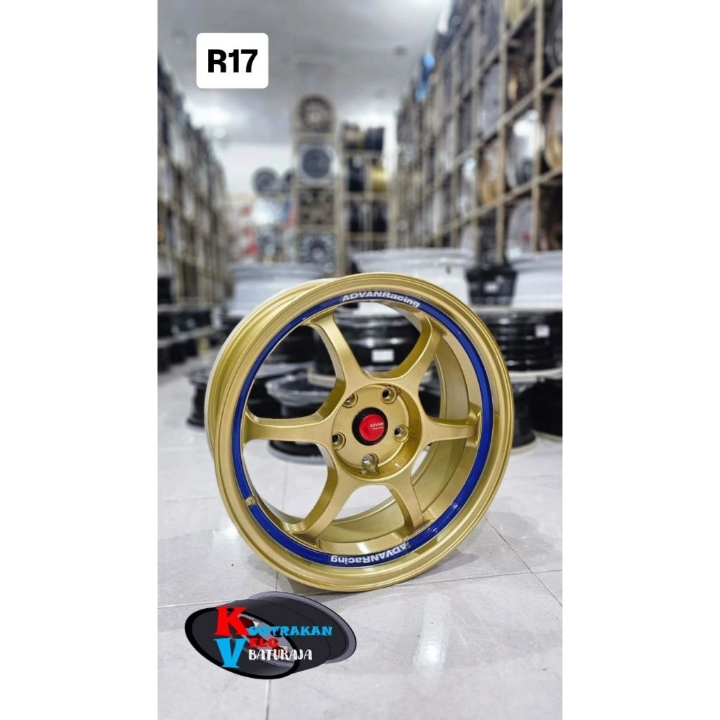 Velg Advan Racing RG 1 R17 Gold 5x114 ( INNOVA ERTIGA RUSH TERIOS XPANDER XL7 HRV CRV VITARA  DLL)