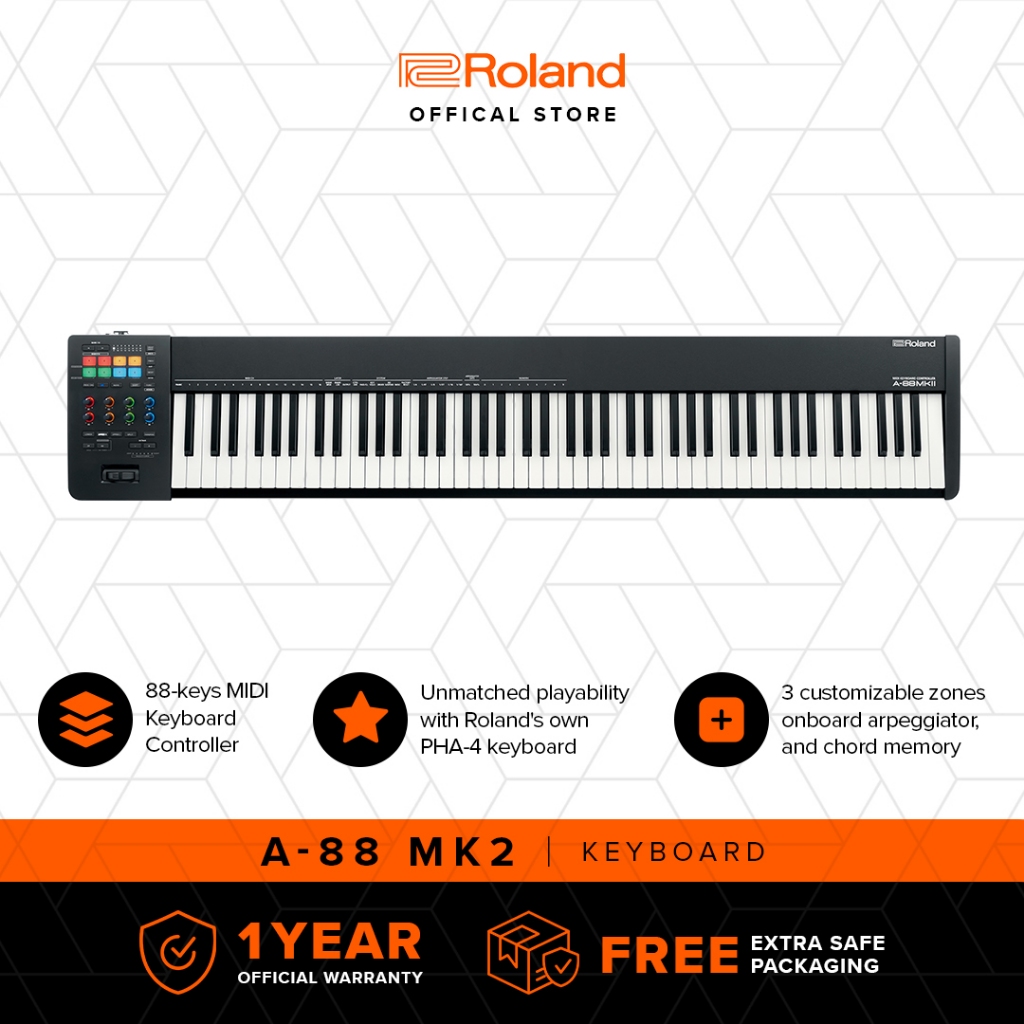 Roland A-88MKII MIDI Keyboard Controller