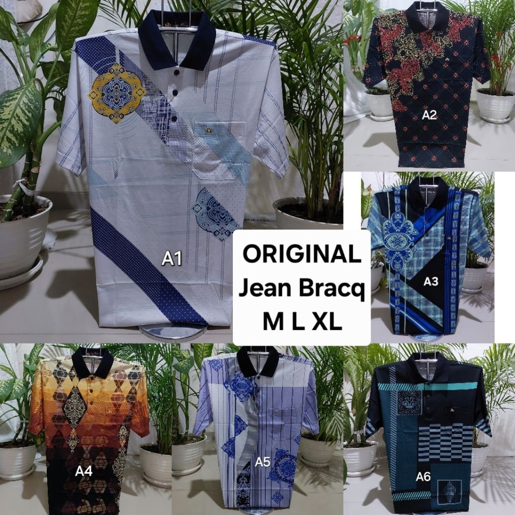 JB - KAOS JB PREMIUM A1-A30 SIZE M L XL - KAOS BAPAK MEREK JEANS BRACQ ORIGINAL BERKERAH