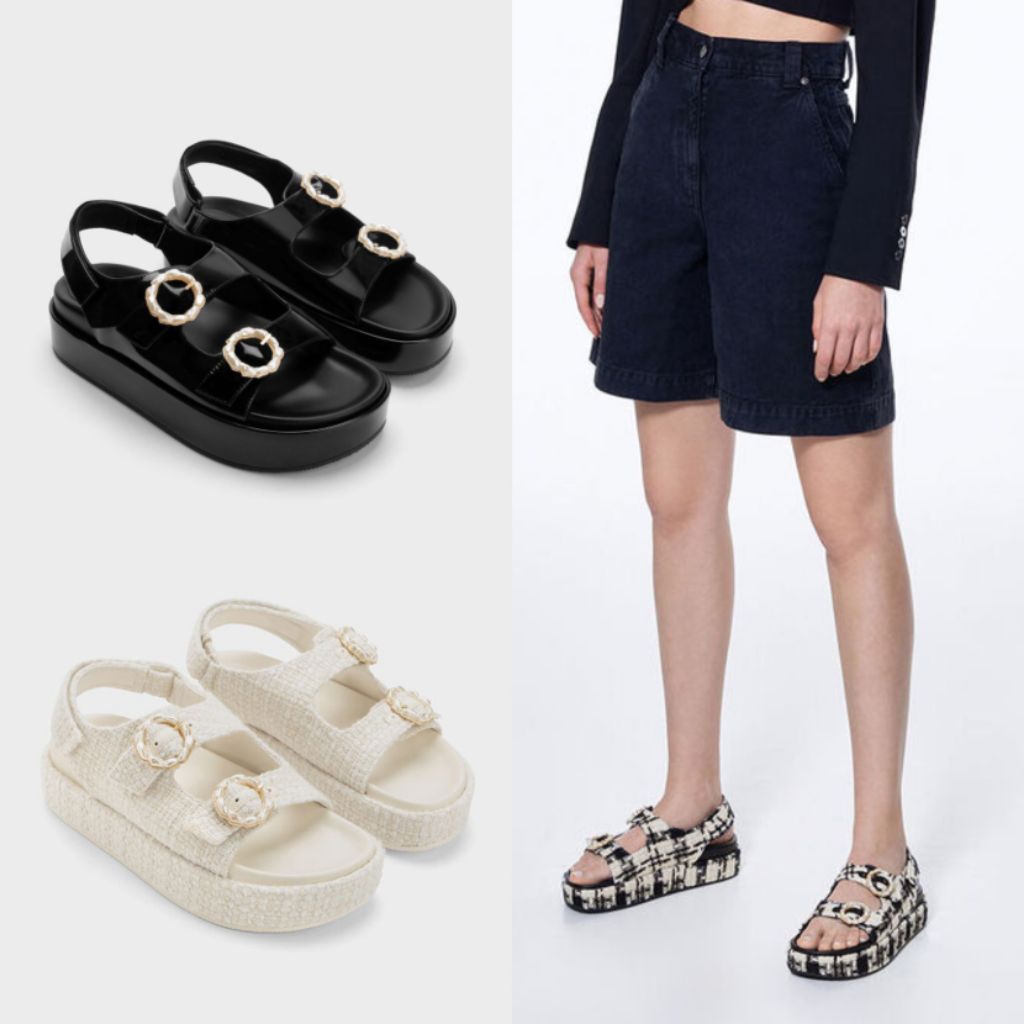 Sandal C Buckle Double Strap Shoes