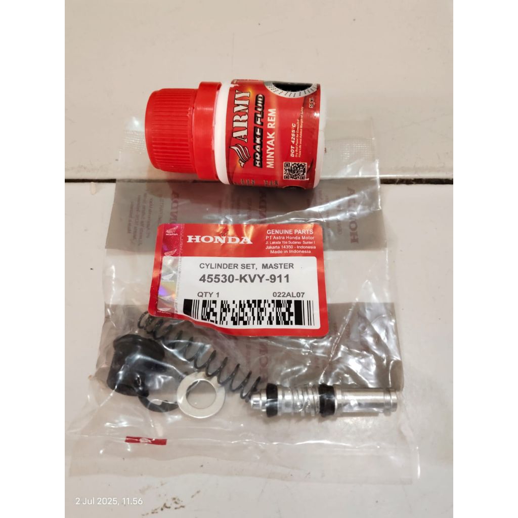 PAKET HEMAT ISI MASTER REM+MINYAK REM MOTOR HONDA BEAT VARIO BEAT FI BEAT POP BLADE REVO ABS