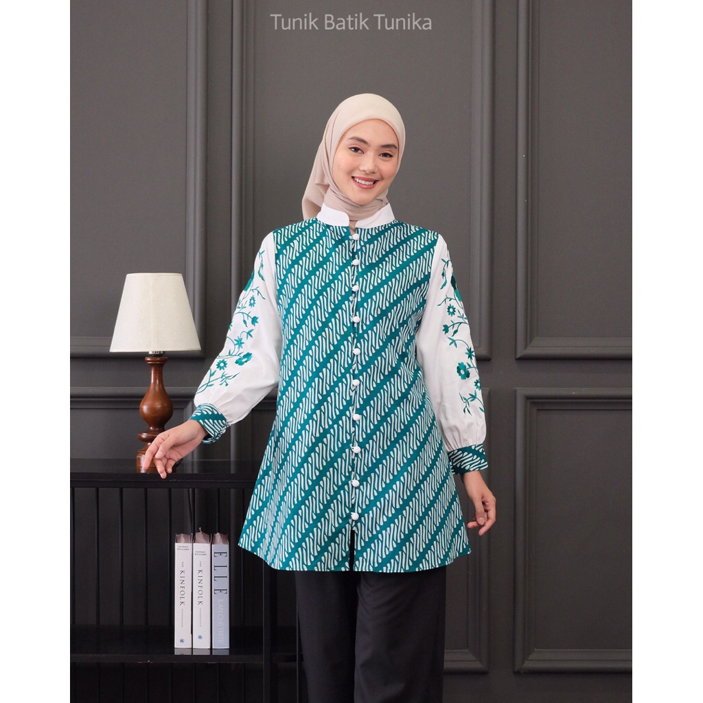 COD KEMEJA BATIK BORDIR SABRINA TENUN NTT MIDI DRES TENUN DADA MEWAH, KRINGKEL BORDIR STREMING BY DI