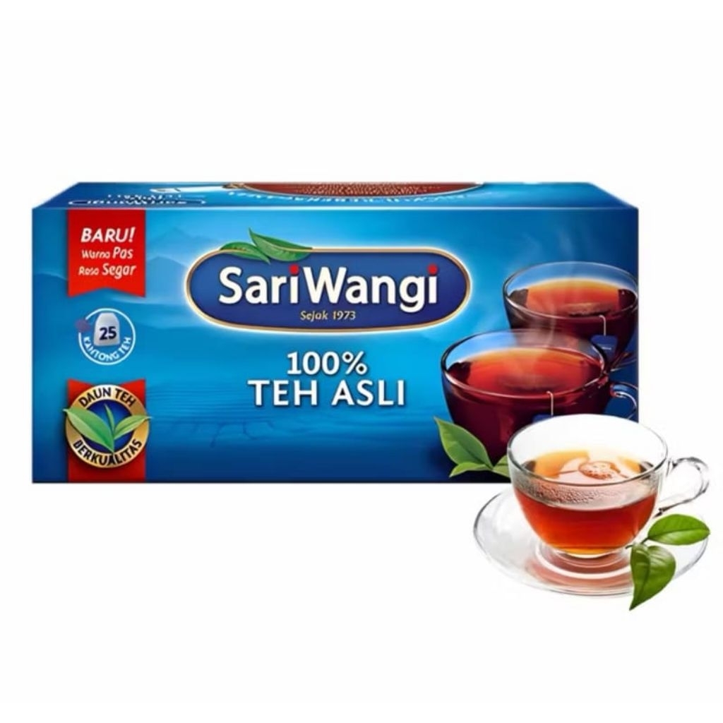 

Teh Sariwangi Teh Asli Teh Celup Teh Melati isi 25 pcs