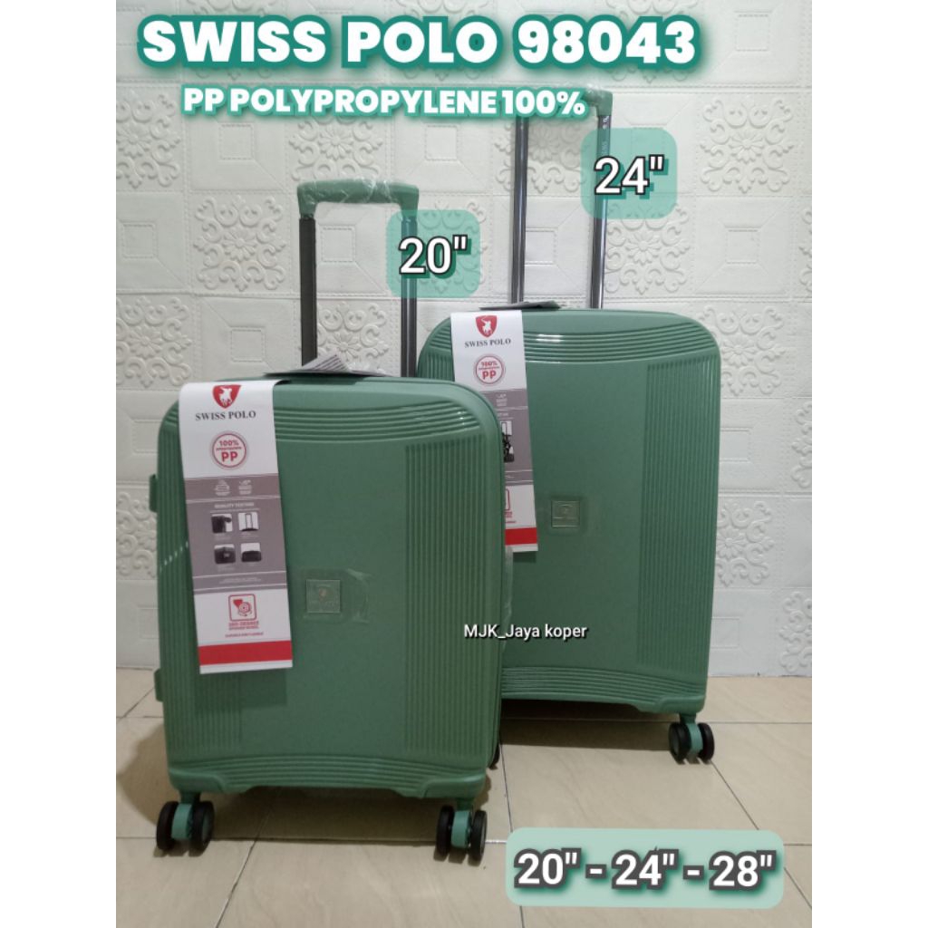 KOPER SWISS POLO 98043 ORIGINAL POLYPROPYLENE 100% 20" 24" 28" CABIN BAGASI