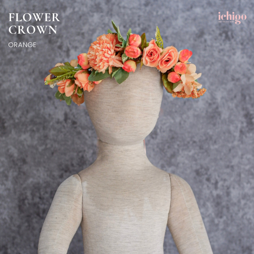 Flower Crown Mahkota Bunga Anak Accessories by Ichigobaby