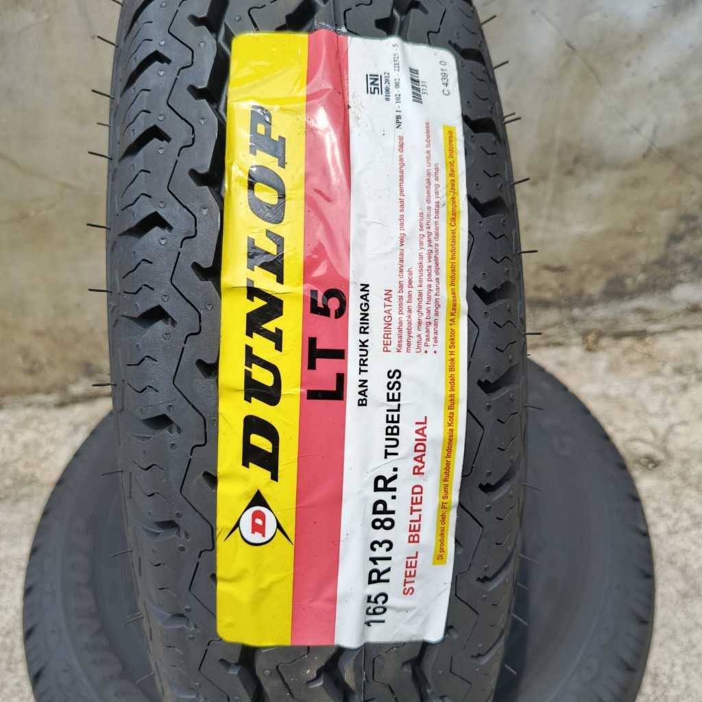 Ban Mobil Dunlop 165/13 8PR LT5 Ban Carry dan grandmax Angkutan Barang Ring 13