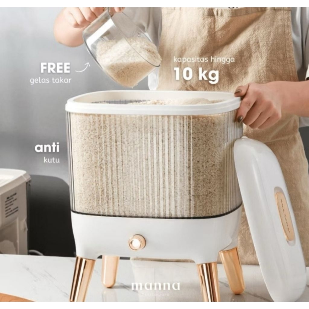 Dispenser beras aesthetic, minimalis