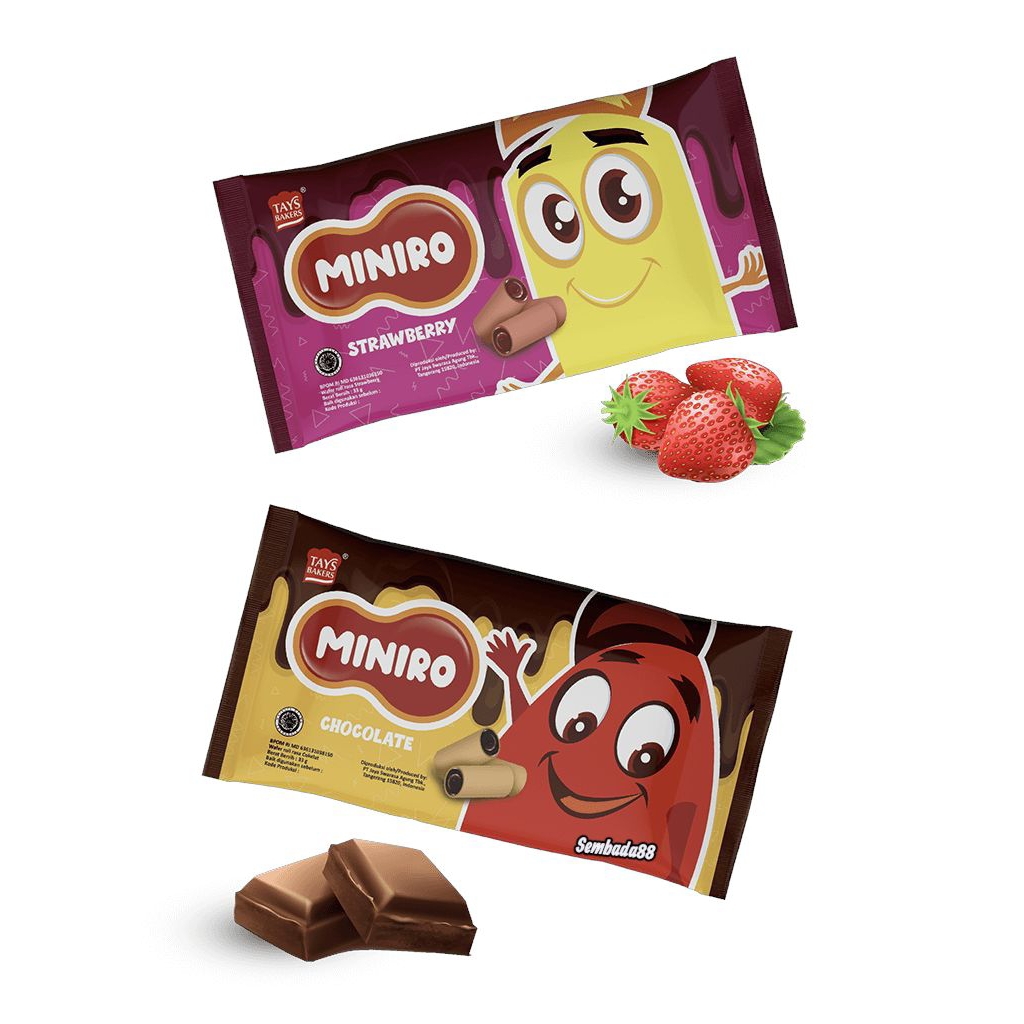 

MINIRO WAFER ROLL KEMASAN 33 GRAM X 10 PCS / WAFER ROLL