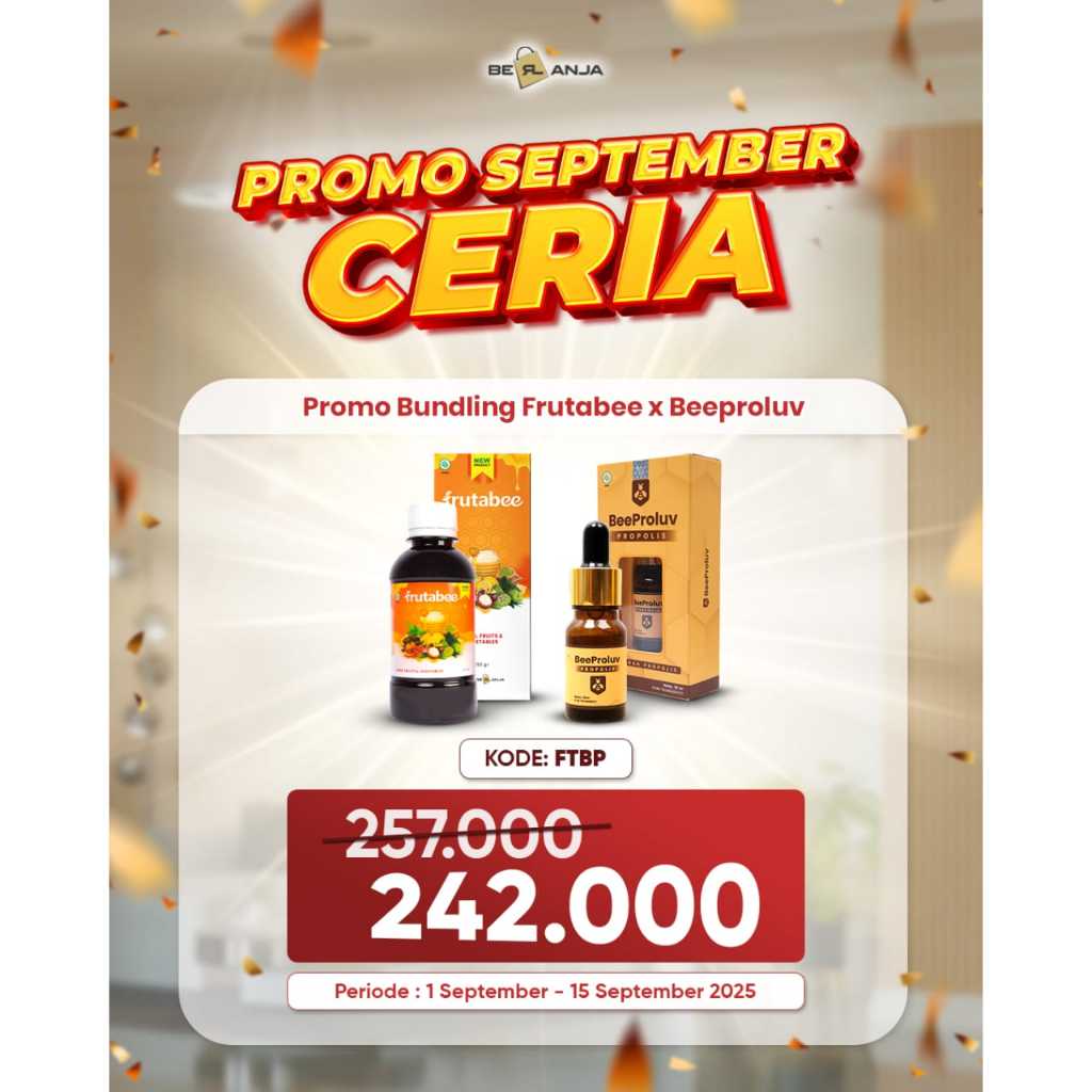 

PROMO! Bundle Paket Kesehatan Madu Frutabee Dan Propolis Beeproluv