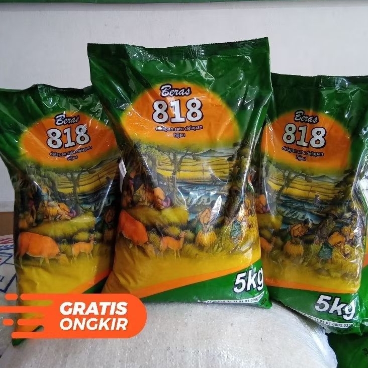 

BERAS KEMASAN / BERAS KEMASAN 818 - 5 KG