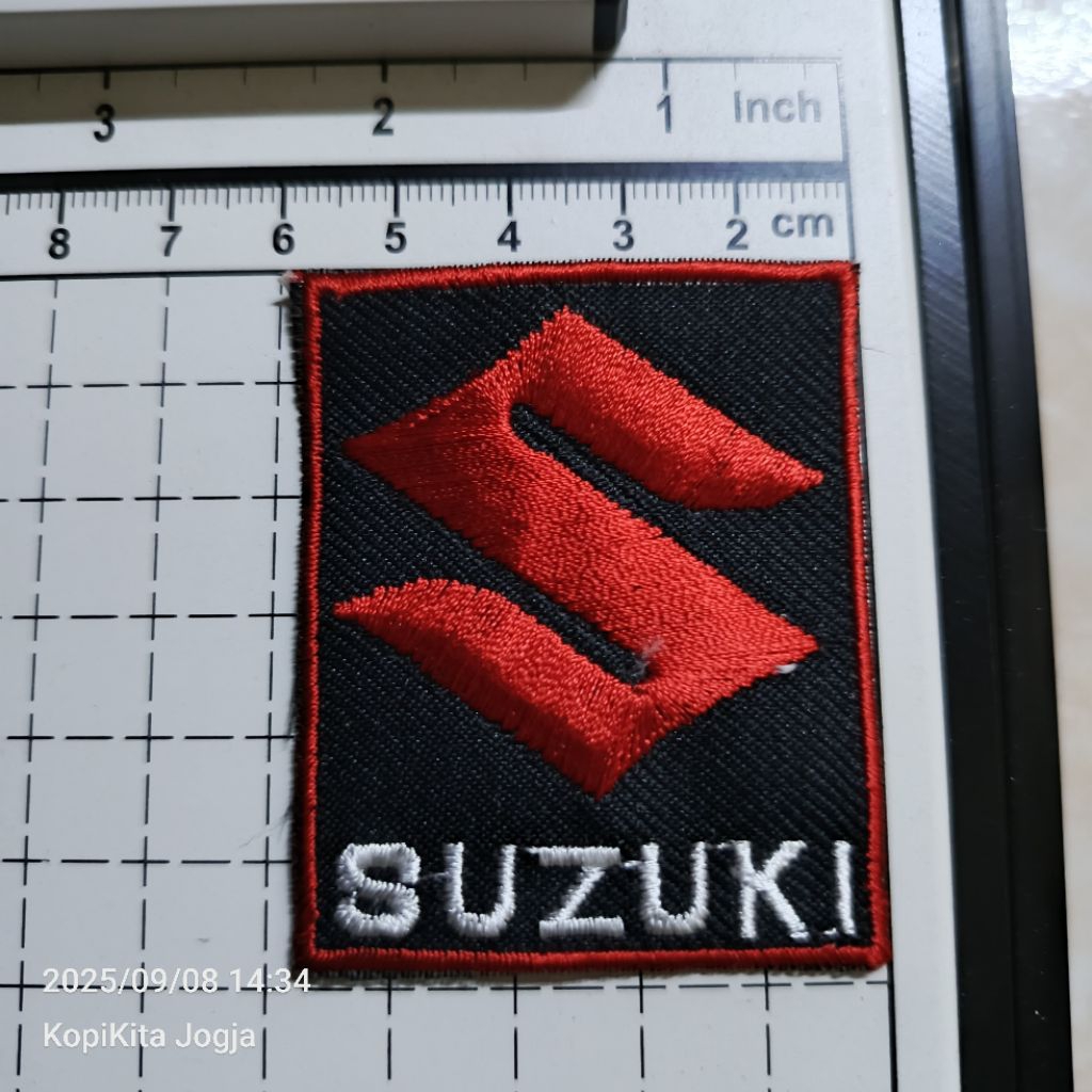 emblem patch bordir logo suzuki