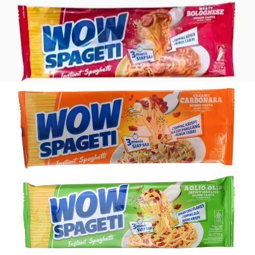 

Wow Mie Spageti Instan 76g Rasa Bolognese/Carbonara