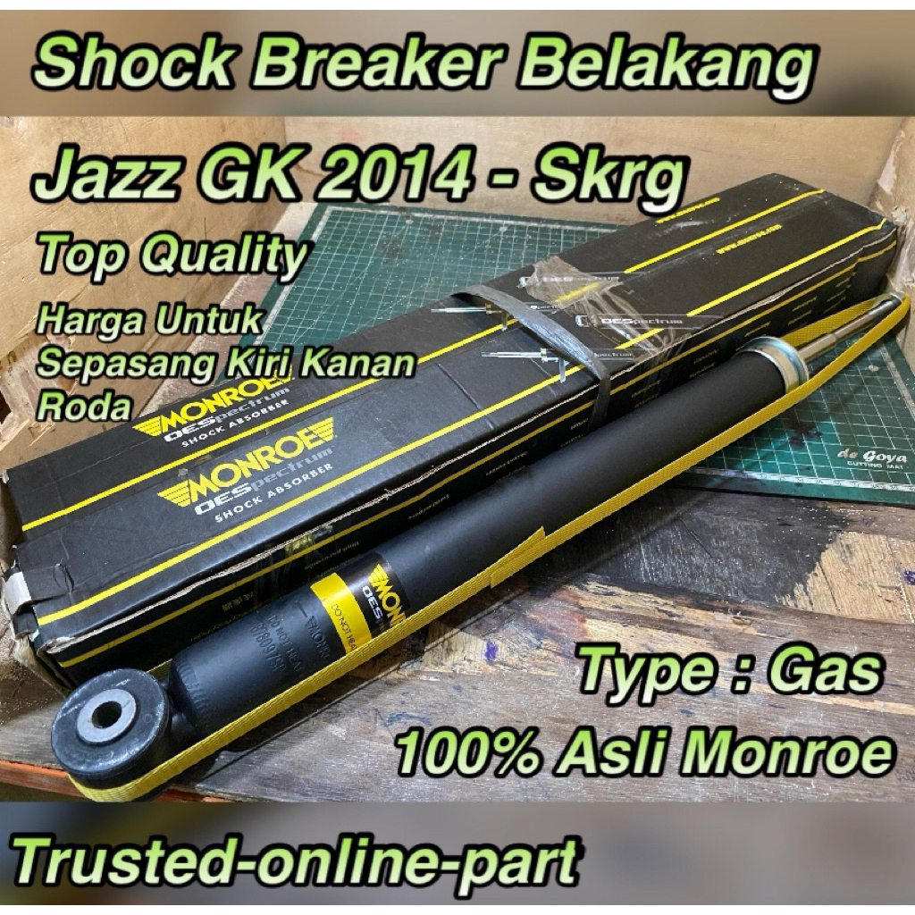 Shock Breaker ( Belakang  ) Jazz GK 2019- On 100% Asli Monroe
