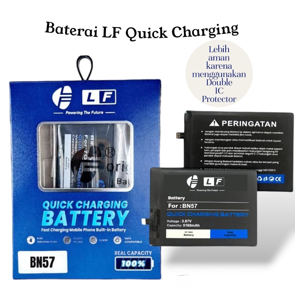 Baterai Xiaomi BN57 / Baterai LF Quick Charging Xiaomi Pocophone  X3 NFC / X3 PRO