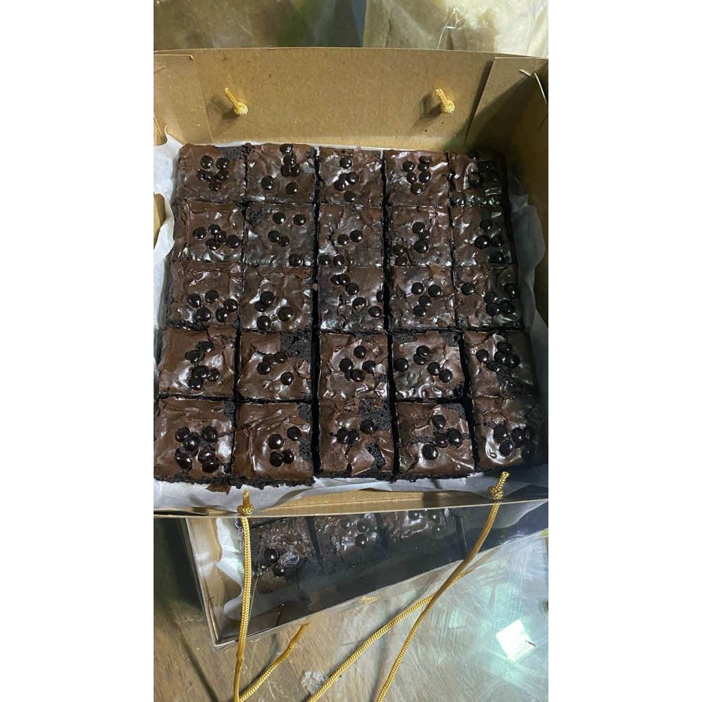

brownies fudgy besar