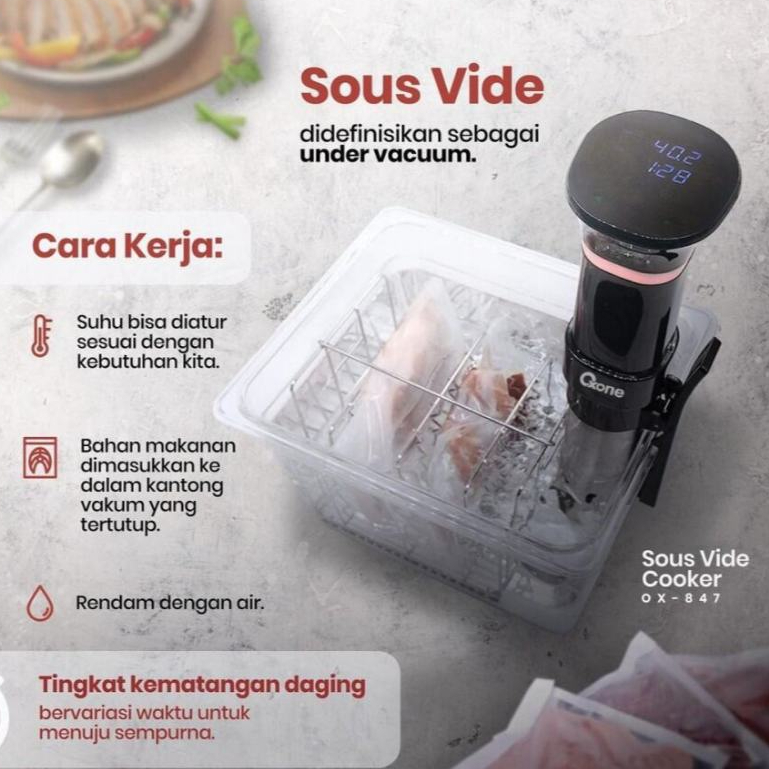 OXONE OX847 Oxone Sous Vide Cooker 20 Liter - Pengempuk Daging