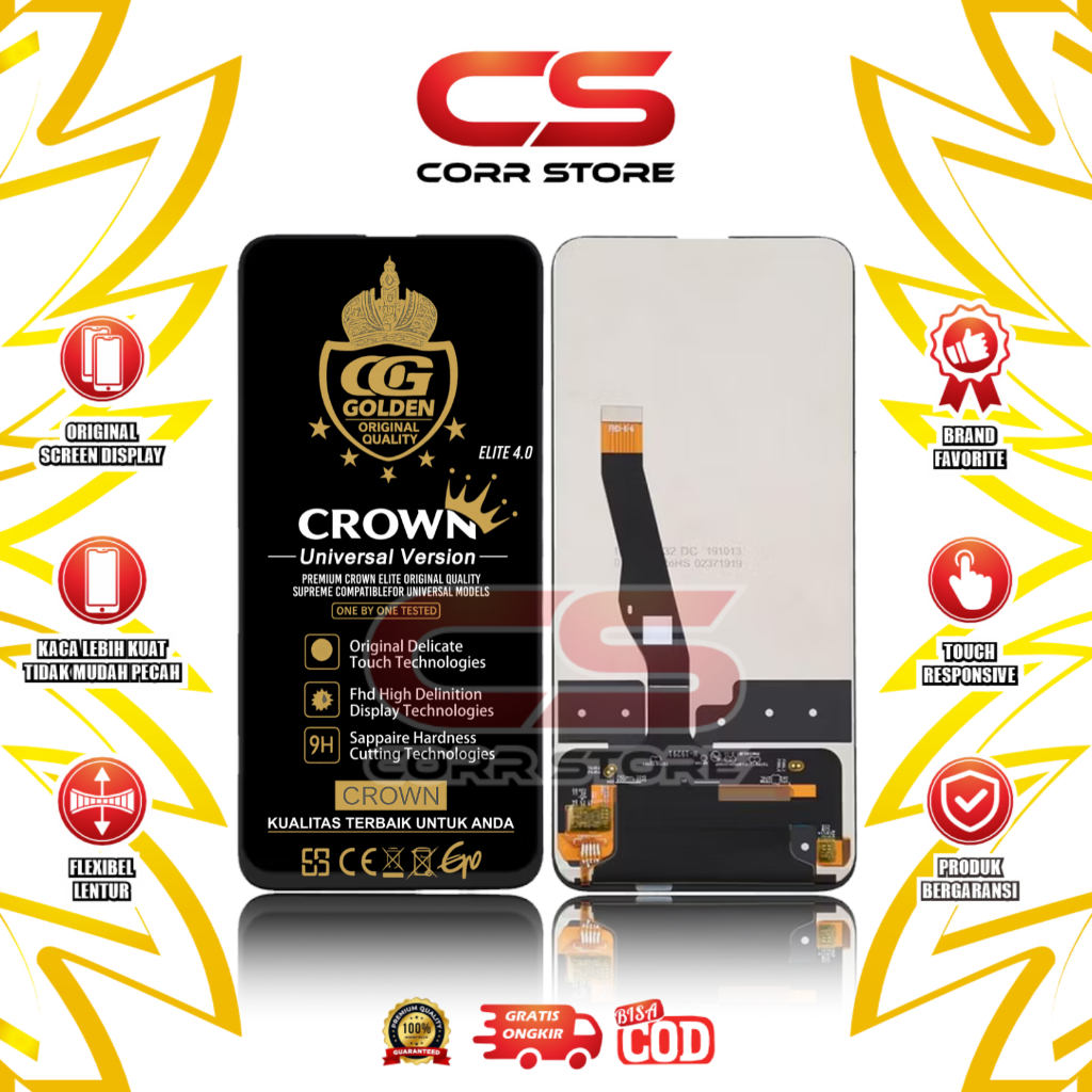 LCD TOUCHSCREEN HUAWE1 Y9 PRIME 2019/HONOR Y9S/HONOR 9X/HONOR 9X PRO/LX3/STK L21/L22 ORIGINAL FULLSE