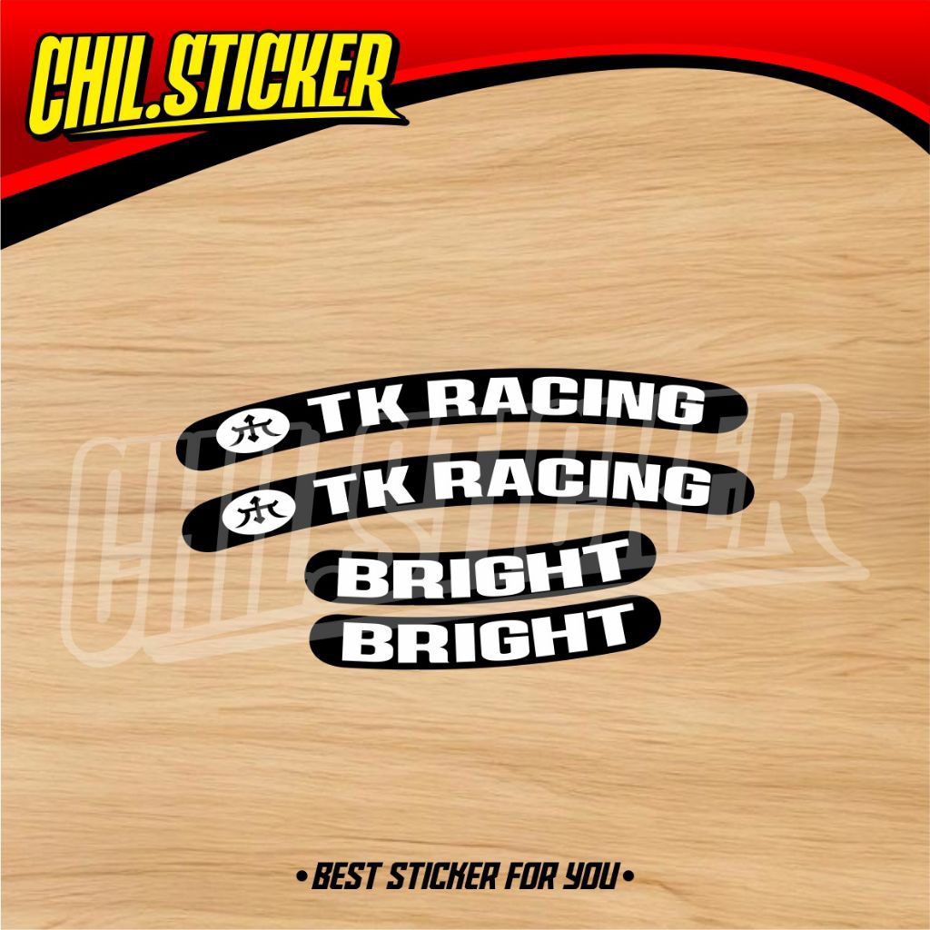 STIKER TK RACING VELG Sticker Velg TK Racing