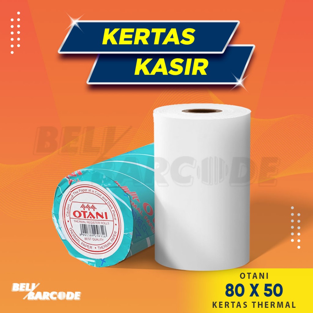 

80 x 50 mm Kertas Thermal 80x50mm Paper Roll Struk Kasir 80mm