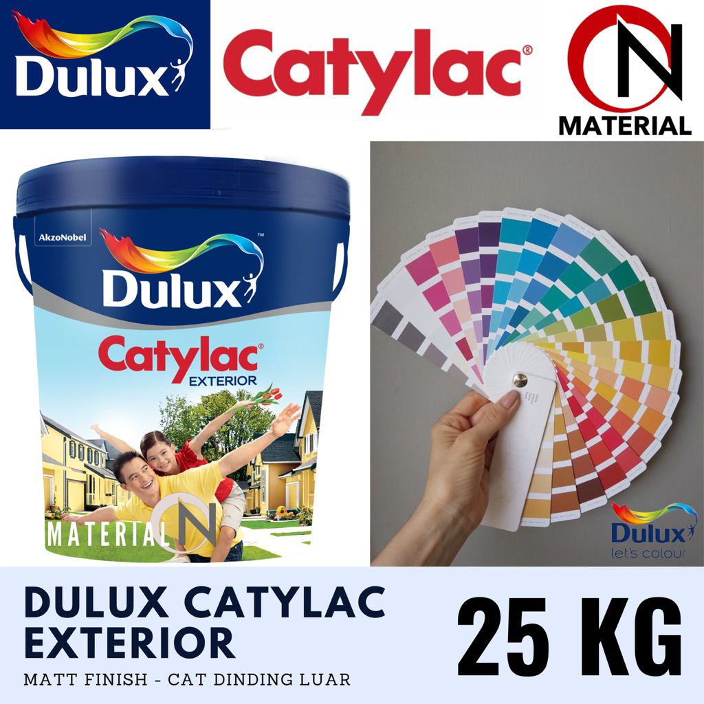 CAT TEMBOK EXTERIOR DULUX CATYLAC EXTERIOR KEMASAN 25 KG / CUSTOM WARNA