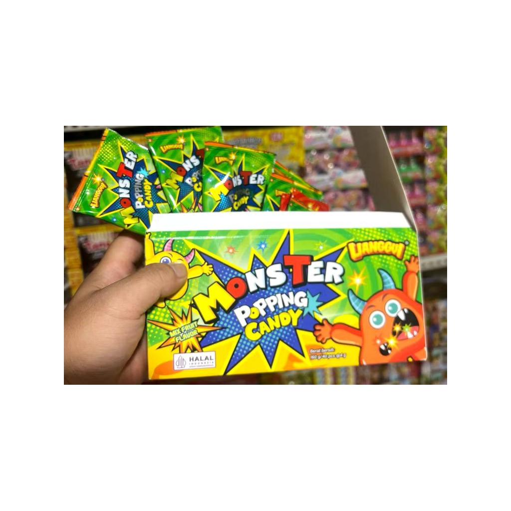 

Lianggui Monster Popping Candy isi 40 pcs. Permen pletak pletok