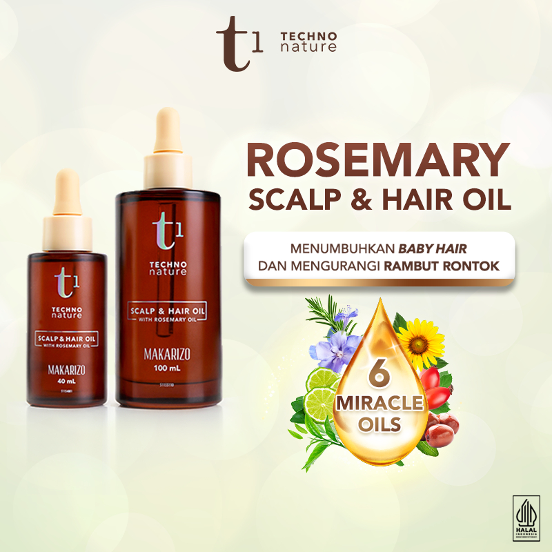 Makarizo T1 Techno Nature Rosemary Scalp & Hair Oil - Rosemary Oil