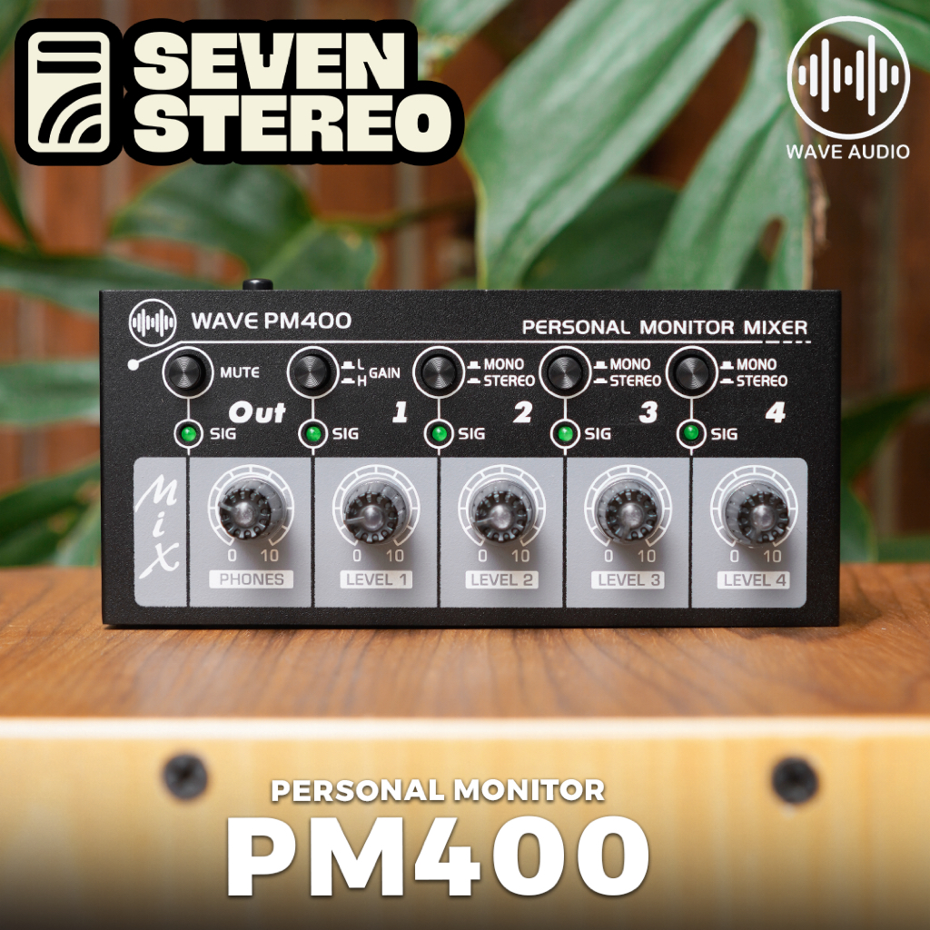 Wave PM400 PM-400 Personal Portable Monitor Mixer