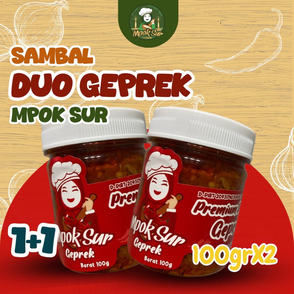 

Mpok Sur - Sambal Geprek Duo Sambal Geprek Isi 2